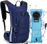 NOOLA Insulated 3L Hydration Backpack for Hiking 15L Lightweight Running Water Backpack Hydration Pack for Men Women Hydro Daypack Bag with TPU Water Bladder for Biking Climbing Cycling, Navy Blue