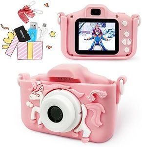 Funsure Kids Camera Toys for 3-12 Year Old Boys or Girls, HD Digital Video Cameras for Toddler, Portable Toy Birthday Festival Kids, Selfie Camera for Kids, 32GB TF Card Included.