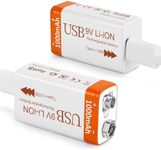 Fitinoch Rechargeable Lithium 9V Ba