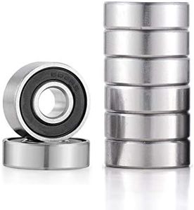 Donepart Skateboard Bearings 608 8x22x7mm Ball Bearings 608 2RS C3 High Speed for Skateboards, Skates, Longboard, Motors, 3D Printer, Fidget Spinners, 8pcs