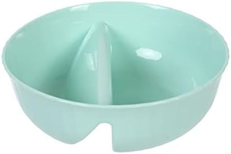 Anti-soggy Cereal Bowls,BPA Free PP Material,Salad Bowl,Can Be Sub-packaged Fresh & Crunchy,Microwave Safe,for snacks,salads,soups,Ice Cream Topping,Yogurt Berries,Fries Ketchup(Lake Green)