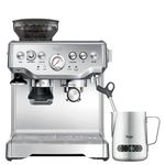 Sage - The Barista Express - Bean to Cup Coffee Machine with Grinder and Milk Frother, Brushed Stainless Steel