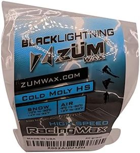 ZUMWax HIGH Speed Racing Glide Wax Ski/Snowboard/Nordic/Cross-Country - Cold Moly HS - 100 Gram - Super-Fast!!! Environmentally Friendly & Non-Toxic! Fully TSCA Compliant!!!