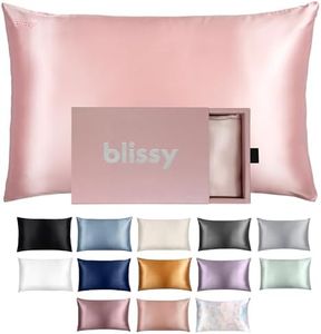 Blissy Silk Pillowcase - 100% Pure Mulberry Silk - 22 Momme 6A High-Grade Fibers - Satin Pillowcase for Hair & Skin - Regular, Queen & King Size Silk Pillow Case with Hidden Zipper - Moisture Wicking