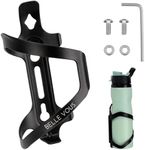 Belle Vous Side Loading Black Bicycle Water Bottle Holder - 750ml / 25oz Lightweight Bike Cage for Sports Drink Cup - Strong Holder for Road and Mountain Bikes