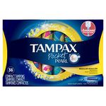 Tampax Pocket Tampons with Plastic Applicator, Regular Absorbency, Unscented, 36 Count (Packaging May Vary)