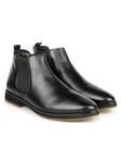 BRITMEN Original Leather Chelsea Boots For Men B-10543 | Memory Cushion Insole Padding With Odour Resistant Technology (Black, 6)