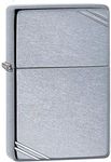 Zippo Adult-Unisex 267 Street Chrome Vintage Pocket Lighter with Slashes