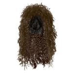 SKHAOVS Brown Men's Rocker Wig 60's 70's 80's Disco Wig Mens Wig Mullet Wig Curly Wig Brown Long Wig Hippie Wig Party Wig Carnival Halloween Wig Punk Rock Wig Cosplay Wig (Brown)