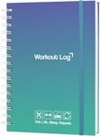 Skyline Fitness Journal – Workout Log Book For Home Exercise & Gym – Weightlifting Tracker - Training Accessories & Work Out Gifts (Ocean Wave)