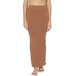 Zivame All Day Seamless Mermaid Saree Shapewear with Removable Drawcord |Shaping Petticoat- Brown1