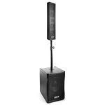 VONYX VX1200 Active Column Array Speaker System - 750W Powered PA Speakers with Subwoofer - Portable Active Powered Speakers for Live Events, DJs, Gigs, Bands, and Conferences