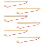 STOBOK 6Pcs Wooden Magnetic Fishing Poles Magnetic Fishing Rods Wooden Magnetic Fishing Game for Kindergarten Preschool Girl Boy