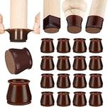 Aneaseit Chair Leg Floor Protectors - 16 pcs Clear - Felt Bottom Silicone Pads for Hardwood Floors & Furniture Feet - Rubber Caps for Chairs - Large