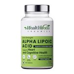 HEALTH VEDA ORGANICS PRIVATE LIMITED Alpha Lipoic Acid 300Mg | 60 Veg Tablets | Boosts Liver Function, Maintains Healthy Blood Sugar, Antioxidant Support | For Both Men & Women