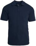 True Classic Polo Shirts for Men, Premium Fitted Golf Shirts for Men and Mens Polo Shirts Short Sleeve. Navy, XXL