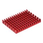 MECCANIXITY Electronic Radiator Module Cooler Aluminium Heatsink 30x40x5mm for CPU with Self Adhesive Pad Red Pack of 6