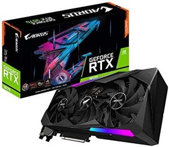 GIGABYTE AORUS GeForce RTX 3070 Master 8G Graphics Card, 3X WINDFORCE Fans, 8GB 256-bit GDDR6, GV-N3070AORUS M-8GD Video Card (Renewed)