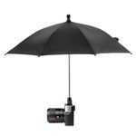 Camera Umbrella with Hot Shoe(19.68inch), Camera Rain Cover, Protector Sunshade, Protects Camera from Rain, Camera Accessories, Waterproof Camera Accessory for DSLR Mirrorless Canon Sony Nikon Fuji