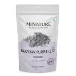 Brazilian Purple Clay by mi nature | For Younger looking skin, Detoxifying Skin | 227g(8 oz) (0.5 lb) | Facial Cleansing mask | Use to make Masks, Creams, Scrubs, Bath Bombs, Body Wash and Soaps