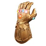 Infinity Gauntlet Thanos Glove with Not Removable LED Light Up Gem Stones Halloween Cosplay Props