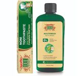 Apollo Noni Noni Toothpaste for Teeth Whitening & Cavity Protection (150g) and Mouthwash Liquid 0% Alochol For Teeth Cleaning, Antibacterial Mouthwash for Bad Breath | Removes Germ | 250ml