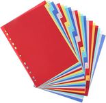 21 Pack Binder Dividers, Multicolor Tab Dividers for 3 Ring Binder, Binder Tabs Notebook Dividers for 2/3/4/11 Ring Binders, Letter Size (8.2×11.6 Inch)