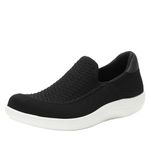 Alegria Steadie - Timeless Comfort, Arch Support and Style - Slip On Knit Lighweight Women's Shoe for Everyday Elegance and Slip-Resistant - Nursing, Healthcare and Hospitality Professionals, Night, 9