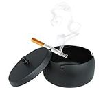 Andiker Large Metal Ashtrays with L