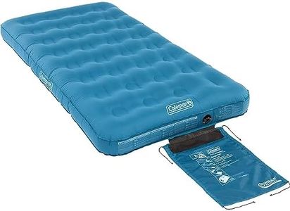 Coleman Airbed Extra Durable Single, Camping bed, Flocked Single Air Bed, Inflatable Air Mattress, heavy duty airbed, comfort blow up Bed for Indoor and Outdoor Use