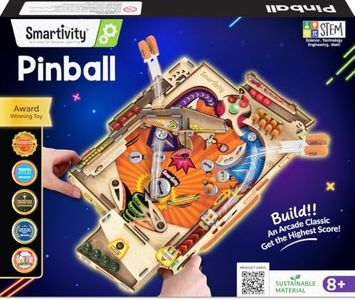 Smartivity DIY Pinball Machine for Kids 8-14 Years Old | Global Award Winning Arcade Game | Build Your Own Pinball I Birthday Gift for Smart Kids | STEM Toy for Boys & Girls