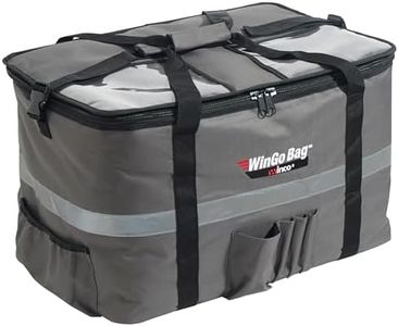 Winco Insulated Food Delivery/Catering Bag, Large, Gray