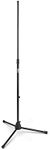 On-Stage MS7700B Tripod-Base Mic Stand (Setup for Vocal and Instrument Microphones, Adjustable Height, 5/8″-27 Threading, Portable, Folding, Nonslip Rubber Feet, Cable Clip, Steel, Black)