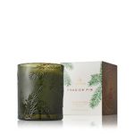 Thymes Frasier Fir Candle - Molded Green Glass Candle Jar - Scented Candle for A Fresh Home Fragrance - Single-Wick Candle (6.5 oz)