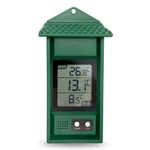 Digital max/min Thermometer for conservatories, greenhouses & Grow Rooms (Green)