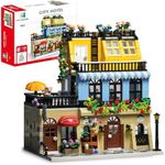 ENJBRICK Flowers City Hotel House Building Kit for Adutls, Creator Building Toy Set with Apartmant and Shops for Girls and Adults 1464pcs