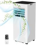 8000 BTU, 3-in-1 Portable Air Conditioner - Built-in Dehumidifier, Powerful Cooling of up to 300 sq. ft.
