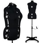 Beyond Your Thoughts Female Adjustable Mannequin Dummy Dress Form with 13 Dials for Sewing Dressmaking Tailors Mannequin Display Costume Black for 14-20