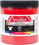 Speedball Art Products 465281 Fabric Screen Printing Ink, 8 oz, Red