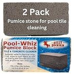 Pool-Whiz Pumice Block, Pool Tile & Concrete Cleaner, Pumice Stone for Cleaning Pools, Spas & Water Features, Pool and Spa Cleaner, by Billy Buckskin Co. Pack 2