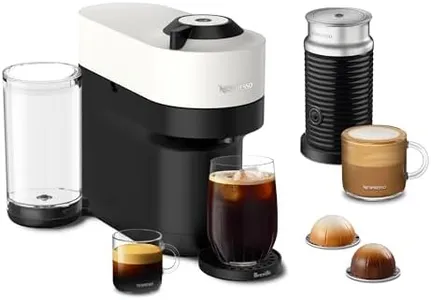 Nespresso Vertuo Pop+ Coffee and Espresso Maker by Breville with Milk Frother, Coconut White