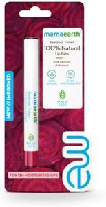 Mamaearth Beetroot Tinted 100% Natural Lip Balm with Beetroot & Beeswax for 12h Moisturized Lips - 2 g | 100% Natural Formula which Provides 12H Moisturization* | Free From Harmful Chemicals & Made Safe Approved