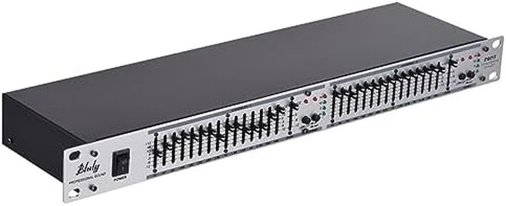 Btuty 15-Band Equalizer Audio Equalizer EQ-215 Dual Channel 1U Rack Mount 2-channel Stereo Graphic Equalizer Stereo Equalizer Graphic Equalizer