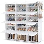 HOMIDEC Shoe Rack, 3x7 Tier Shoe Storage Cabinet 42 Pair Plastic Shoe Shelves Organizer for Closet Hallway Bedroom Entryway