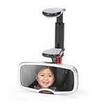 Diono See Me Too Rear View Forward Facing Baby Mirror for Car, Fully Adjustable Driver Mirror with Wide Crystal Clear View, Shatterproof, Crash Tested