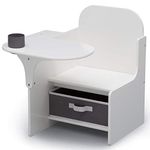 Delta Children MySize Chair Desk With Storage Bin, White (TC83760GN-130)