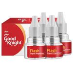 Good Knight Flash Liquid Vaporiser Pack Of 4 (45ml Each) | 2x Faster Than Before | Mosquito Repellent Refill | India s Most Powerful Liquid Vaporizer