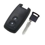 BROVACS Replacement Key Shell + Uncut Blank Emergency Insert Key Compatible with SUZUKI 2 Button Keyless Entry Flip Remote Key Case Fob PG543A