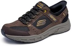 Skechers Men's Oak Canyon Consitent Winne Hands Free Slip-in Sneaker, Brown/Black, 9.5