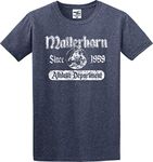 Utopia Sport Monorail Please Stand Clear of The Doors English and Spanish T-Shirt (S-5X), Heathered Navy, Medium